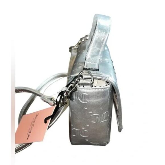 NEW Juicy Couture Silver Only You N Me 2 in 1 Bag - Picture 4 of 6